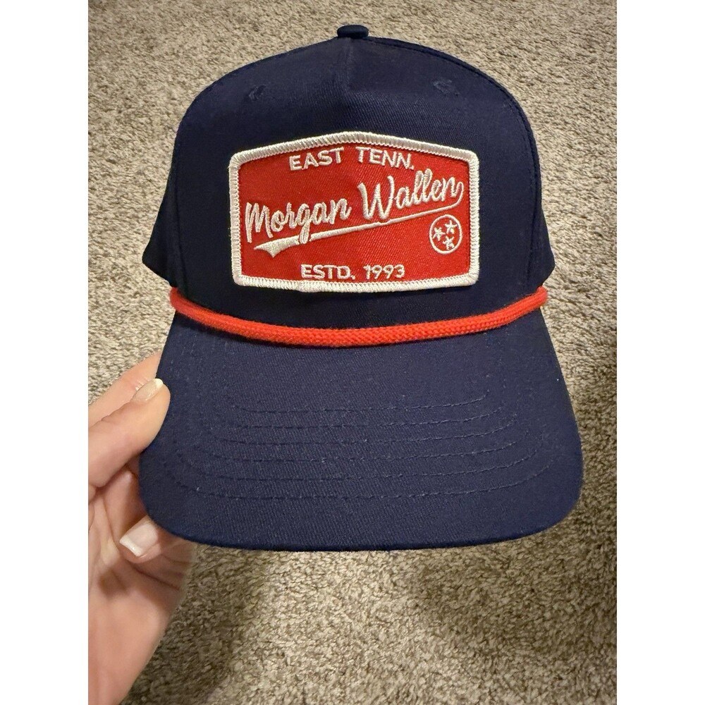 Morgan Wallen Tour Hat 2025 East Tennessee Blue Trucker Cap